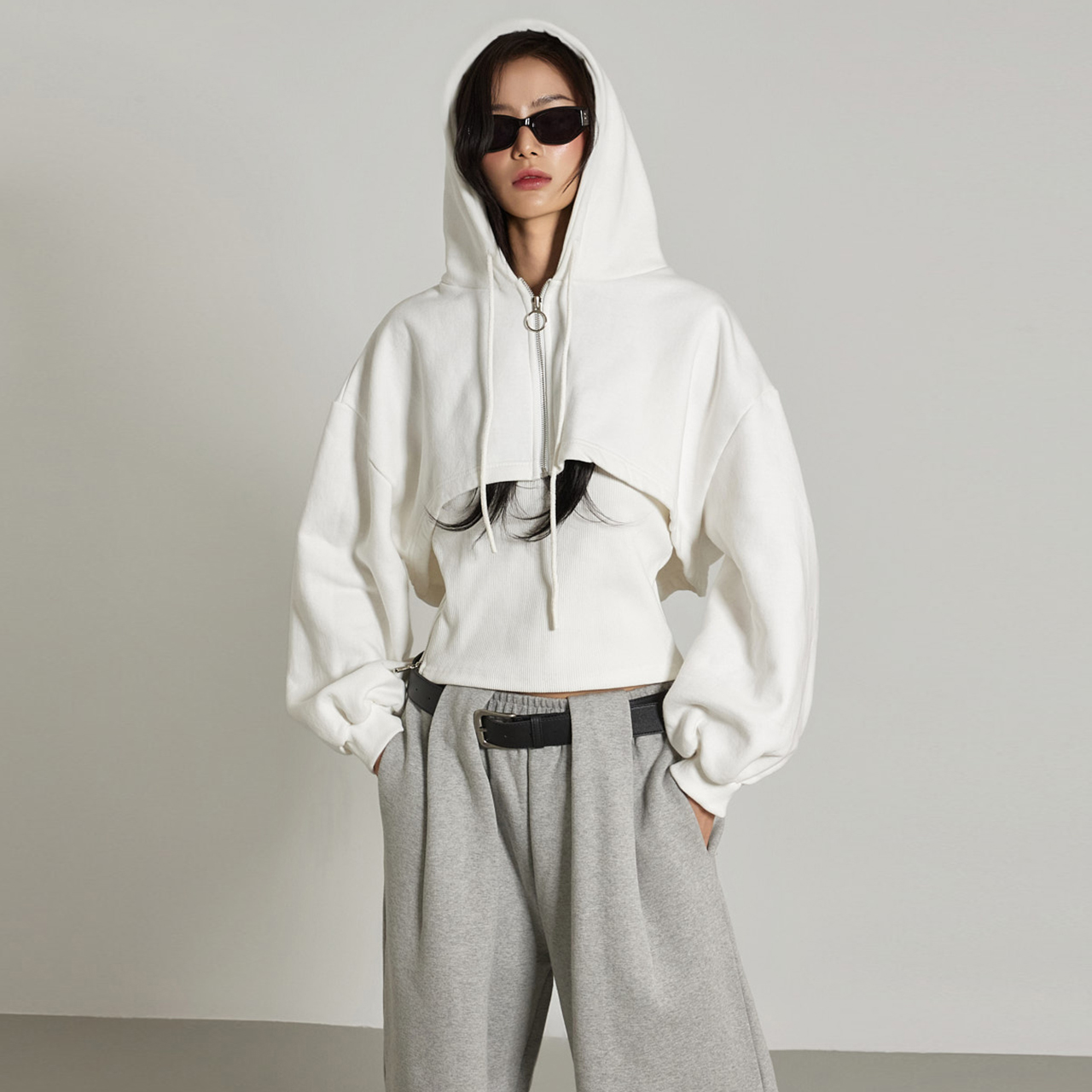 J2979 波蕾若 短 拉链装