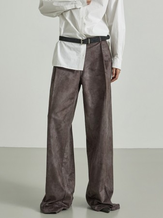 P3680 绒面革裤子 Korea