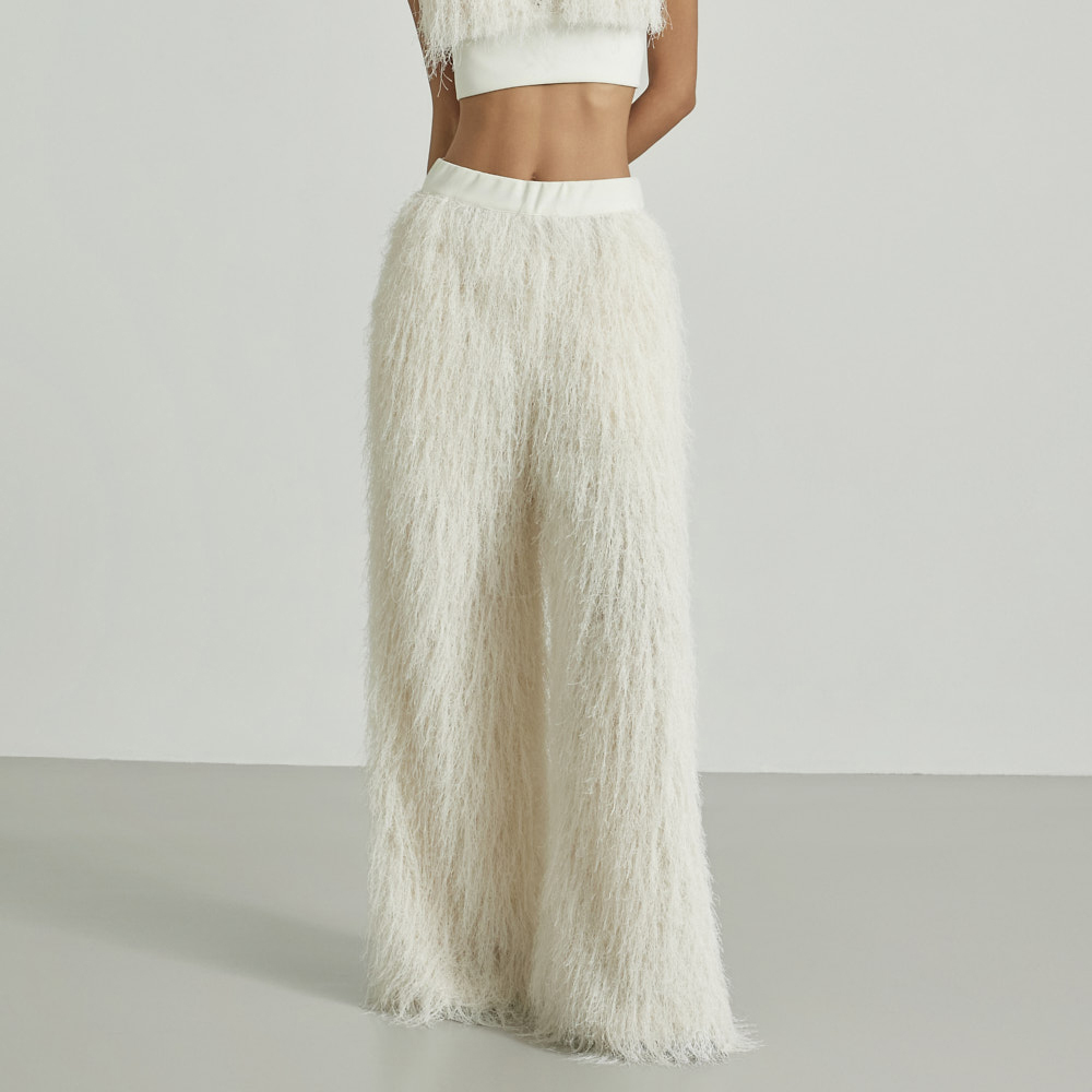 P9183 fluffy 샤기 褲子