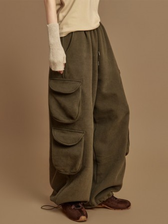 P3695 双层加絨運動服褲子 Korea