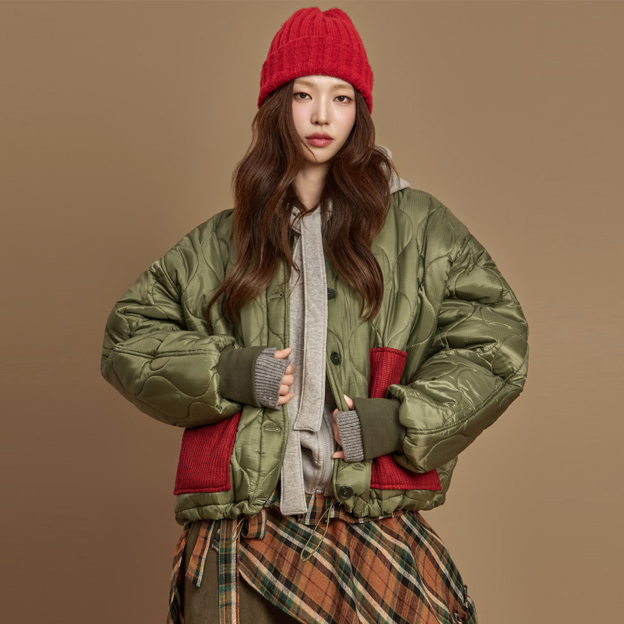 J2988 口袋毛衣外套