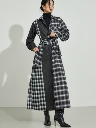 D5400 绑带组合連衣裙 Korea