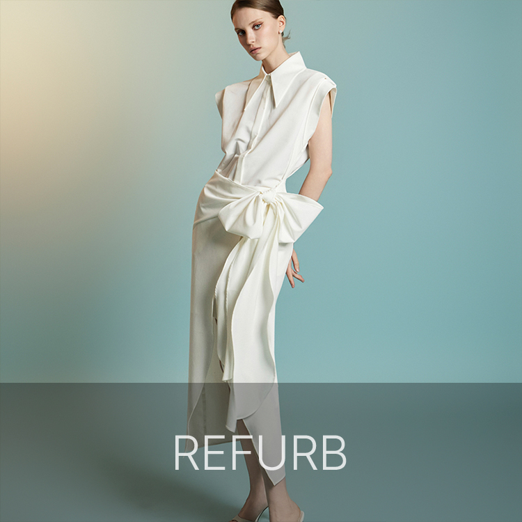 PS3861 绑带衬衫連衣裙