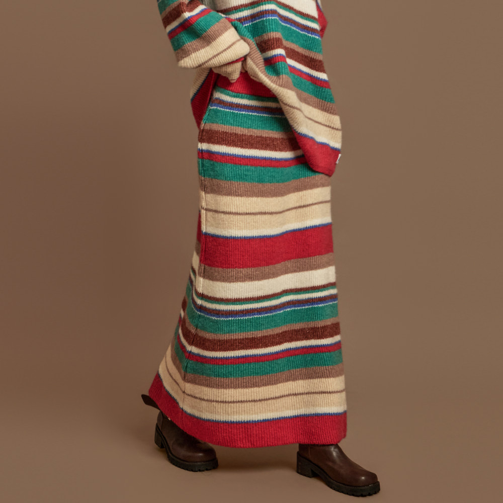 SK3126 條紋 針織 裙