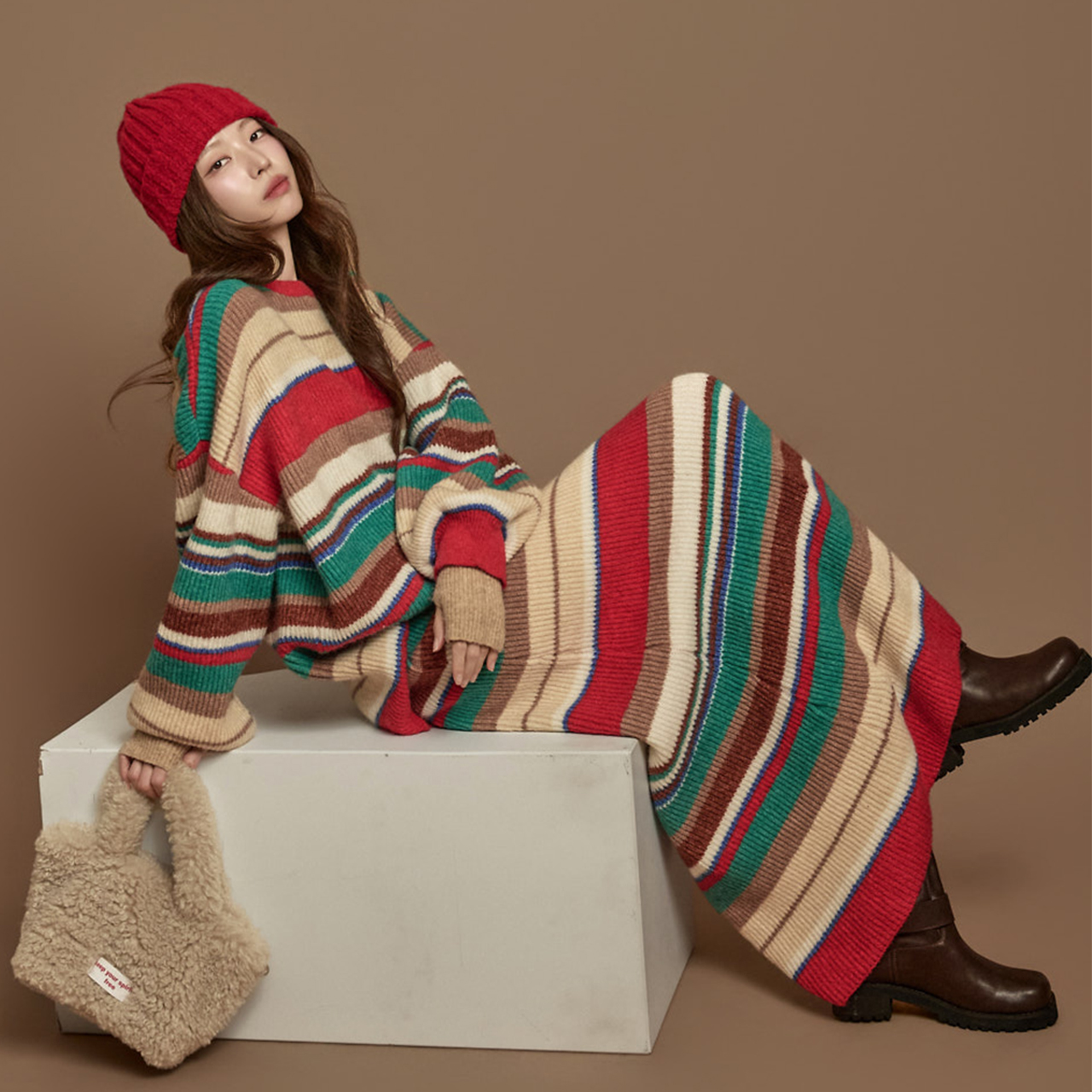 TP2300 針織 裙 套装