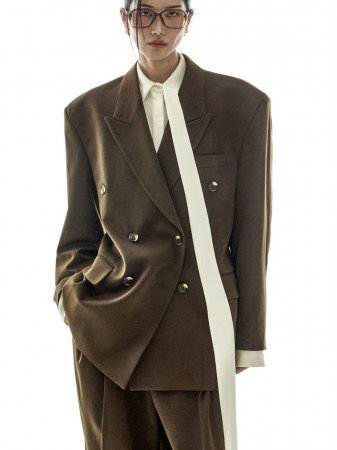 J3039 双层 스트럭처 夾克 Korea