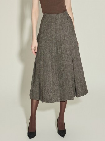 SK2387 人字褶裙 Korea