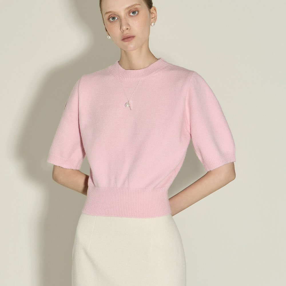 E4063 泡泡袖 圆形的 針織