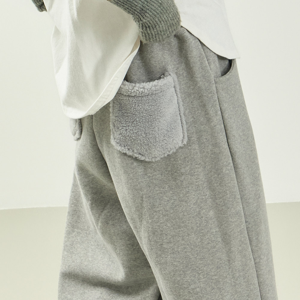 P3721 单色 加絨 運動服 褲子