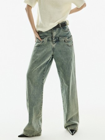 PJ598 低腰牛仔裤 Korea