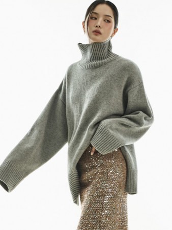 E4065 高領衫 羊毛 針織 Korea