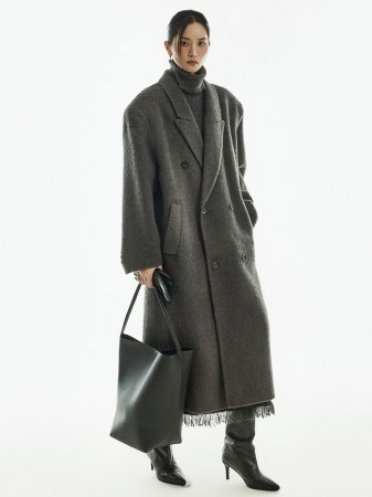 J2969 羊駝毛 羊毛 大衣 Korea