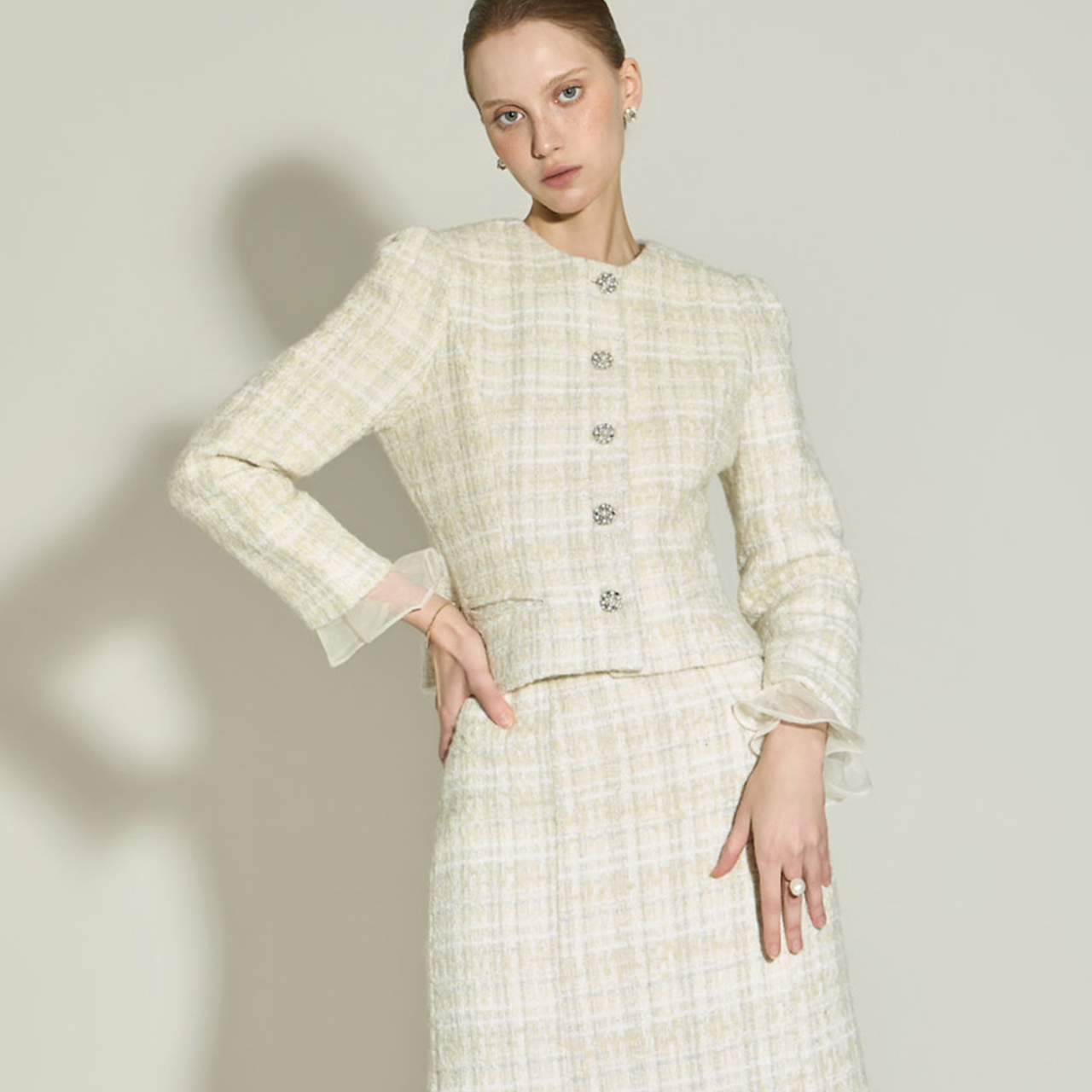 J3077 花呢 羊毛 夾克