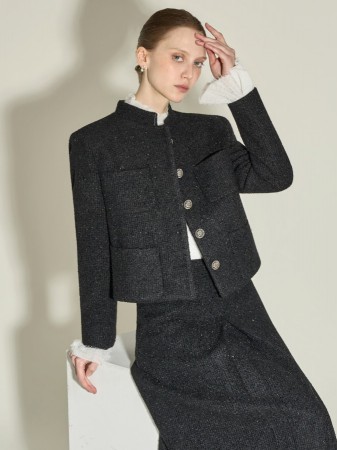 J3071 修身 羊毛 夾克 Korea