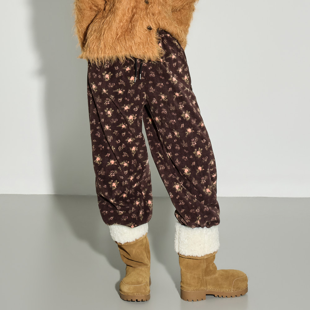 P3730 花纹 加絨 褲子